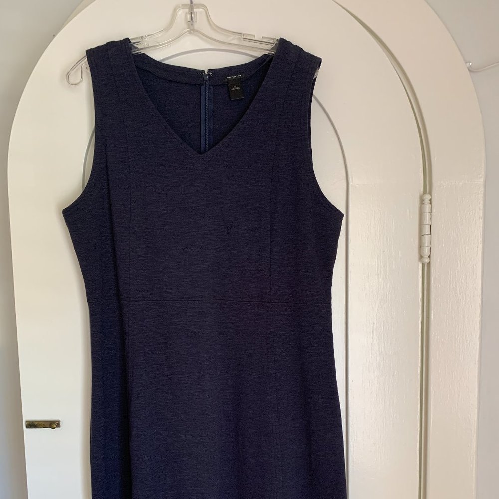 Ann Taylor Dress navy blue fitted dress
